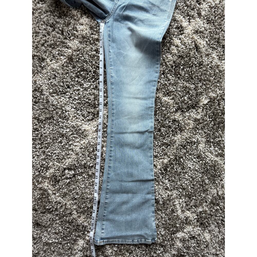 OAT New York High-Rise Stretch Flare Light Wash size 28 NWT - Picture 11 of 12